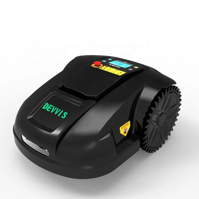 

The Latest 6th generation robot lawn mower electric with Gyroscope navigation, 6.6ah lithium battery with 200m wire