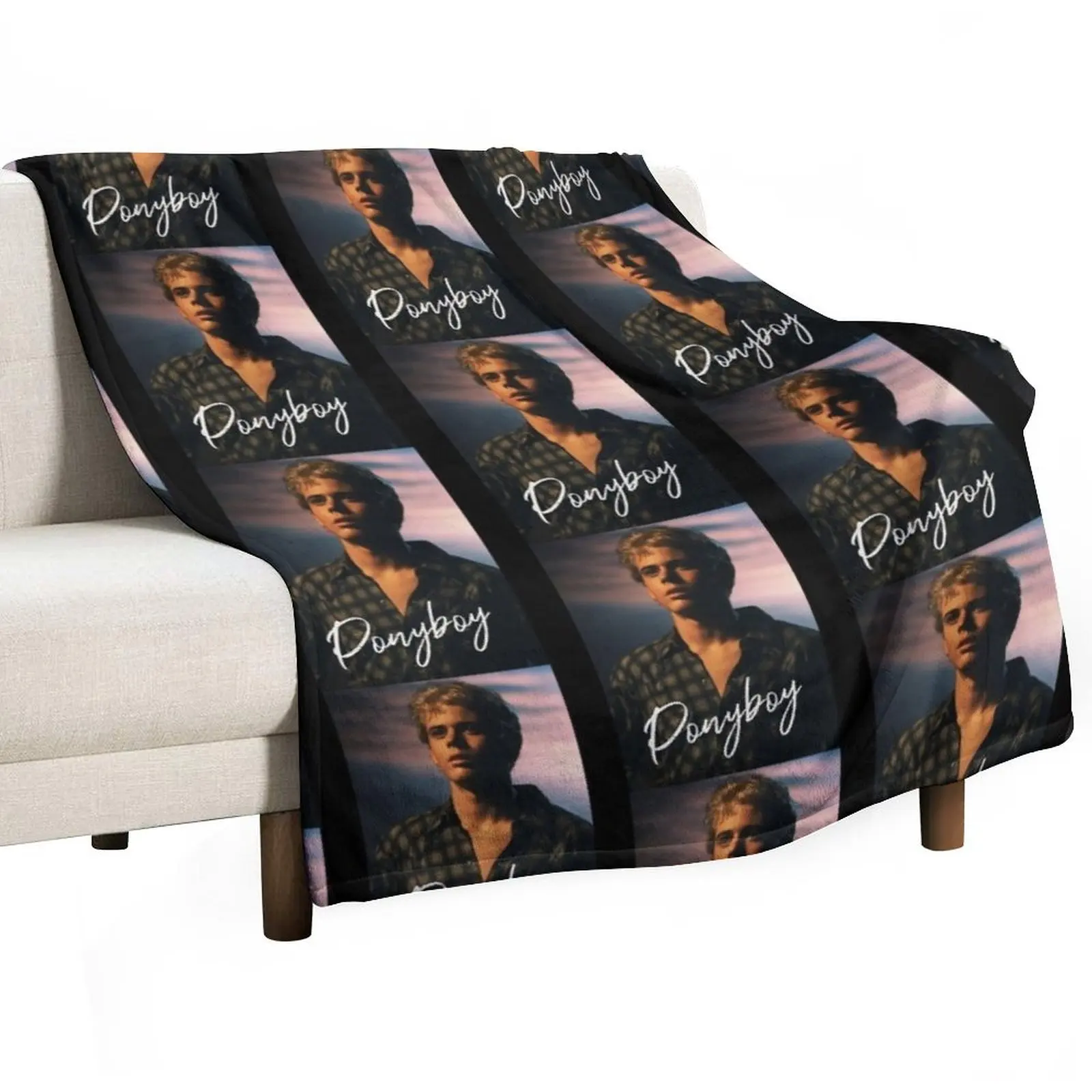 Ponyboy Curtis The Outsiders 80s movie Throw Blanket Camping for winter Blankets