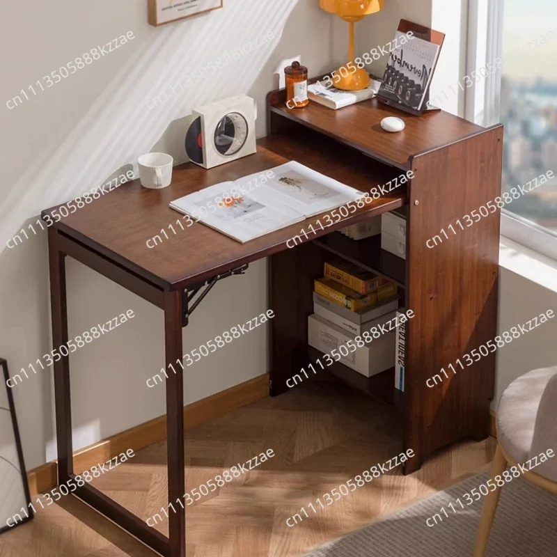 Home Bamboo Folding Desk Small Apartment Bedroom Computer Desk Student Children Study Desk Study Office Furniture