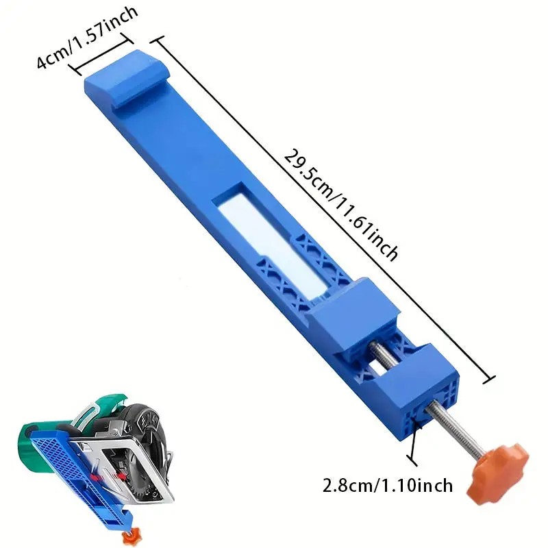 High-quality Adjustable Cutting Machine Base Guide Rail ABS Circular Saw Milling Positioning Clamps Lock The Cutter Base