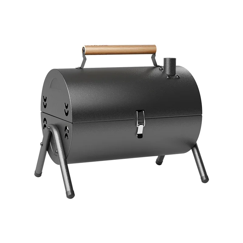 

Camping Barbecue Smoker Outdoor Portable Cast Iron Thickened Lightweight Charcoal Grill