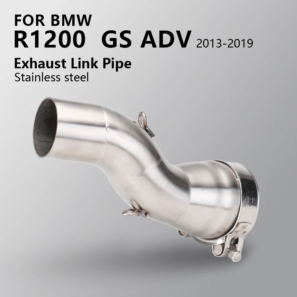

Motorcycle exhaust mid section connect 51mm exhaust muffler slip-on middle link pipe For BMW R1200GS ADV 2013-2019