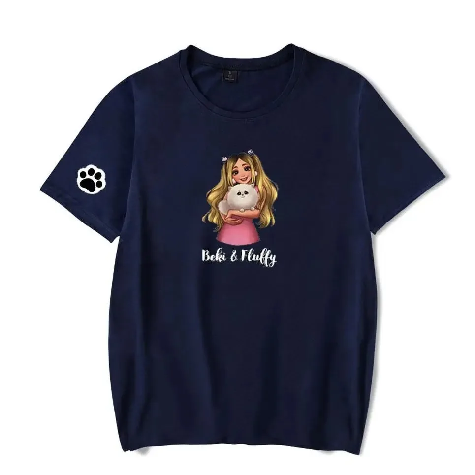 

2025 rebekah wing merch beki fofo tshirt o pescoço de verão manga curta tshirt harajuku streetwear dos homens das mulheres roupa