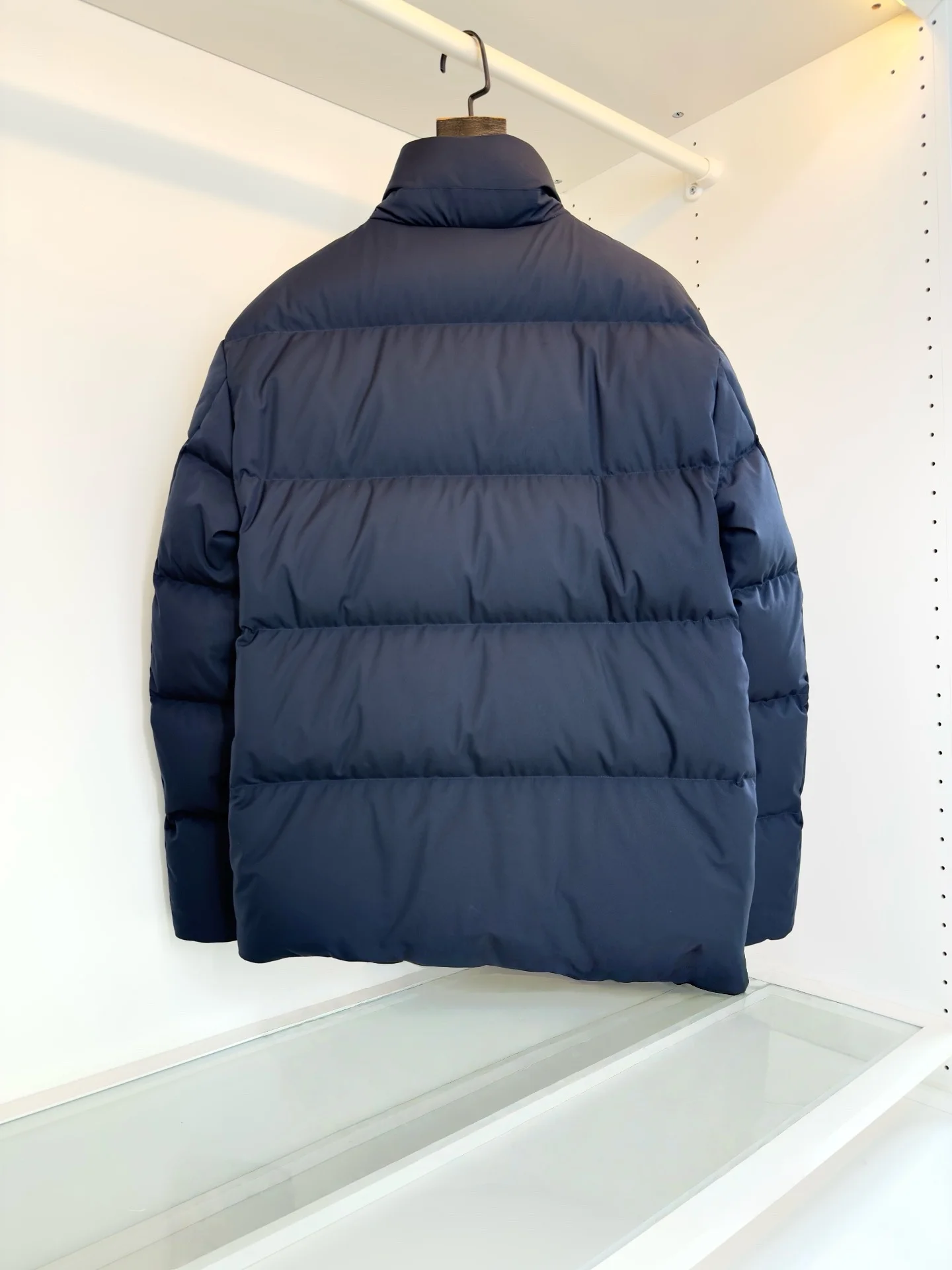 الرجال الوقوف طوق أسفل سترة الأعمال التنقل معطف الشتاء الجلود تقليم سستة جيب في الهواء الطلق سترة دافئة 2025 جديد #2