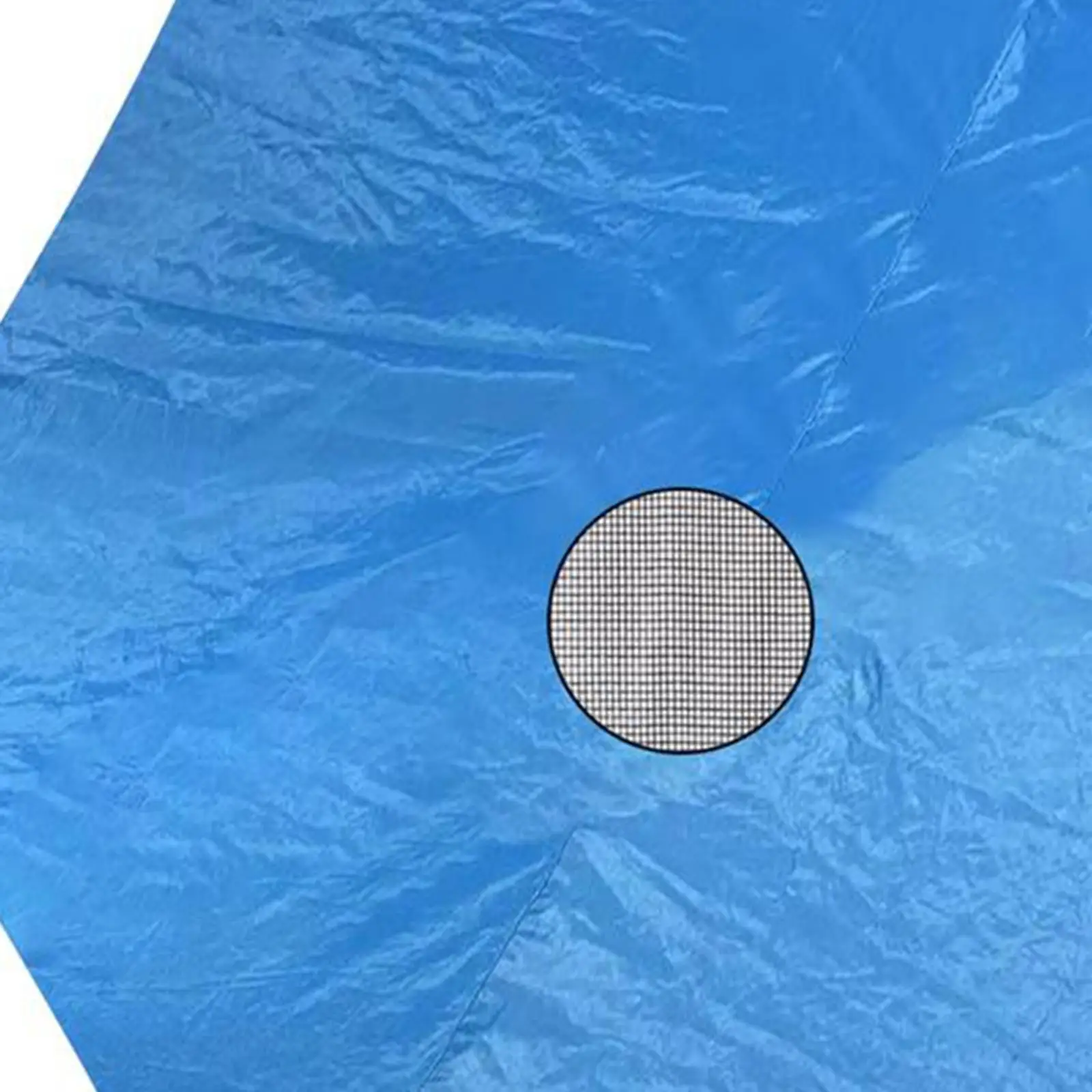 Protective Trampoline Top Cover Waterproof Sun Shield Awning Oxford Cloth for Outdoor Kids 8 to 10ft 6 Poles