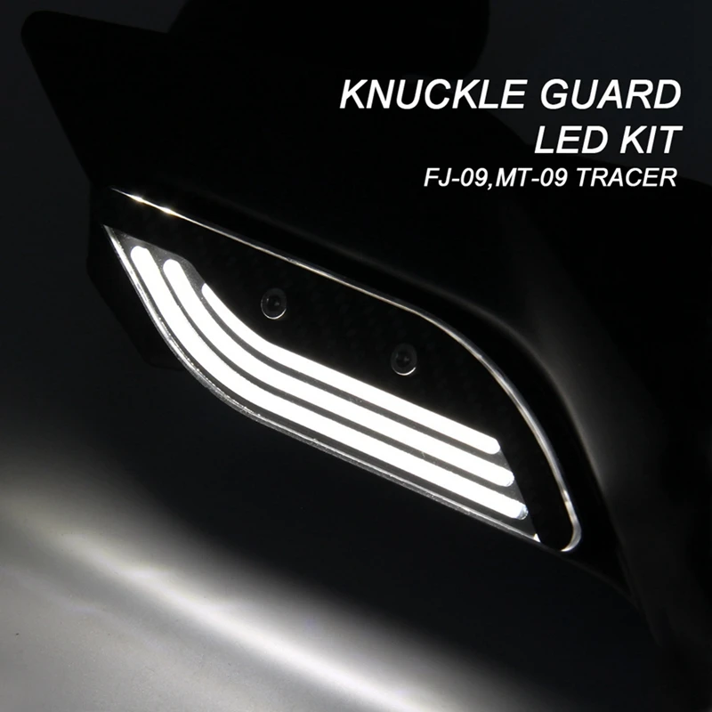 Motorfiets Handguard Decoratieve Verlichting Knuckle Guard LED Kit Voor YAMAHA MT09 TRACER FJ-09 MT-09 TRACER 2014-2017