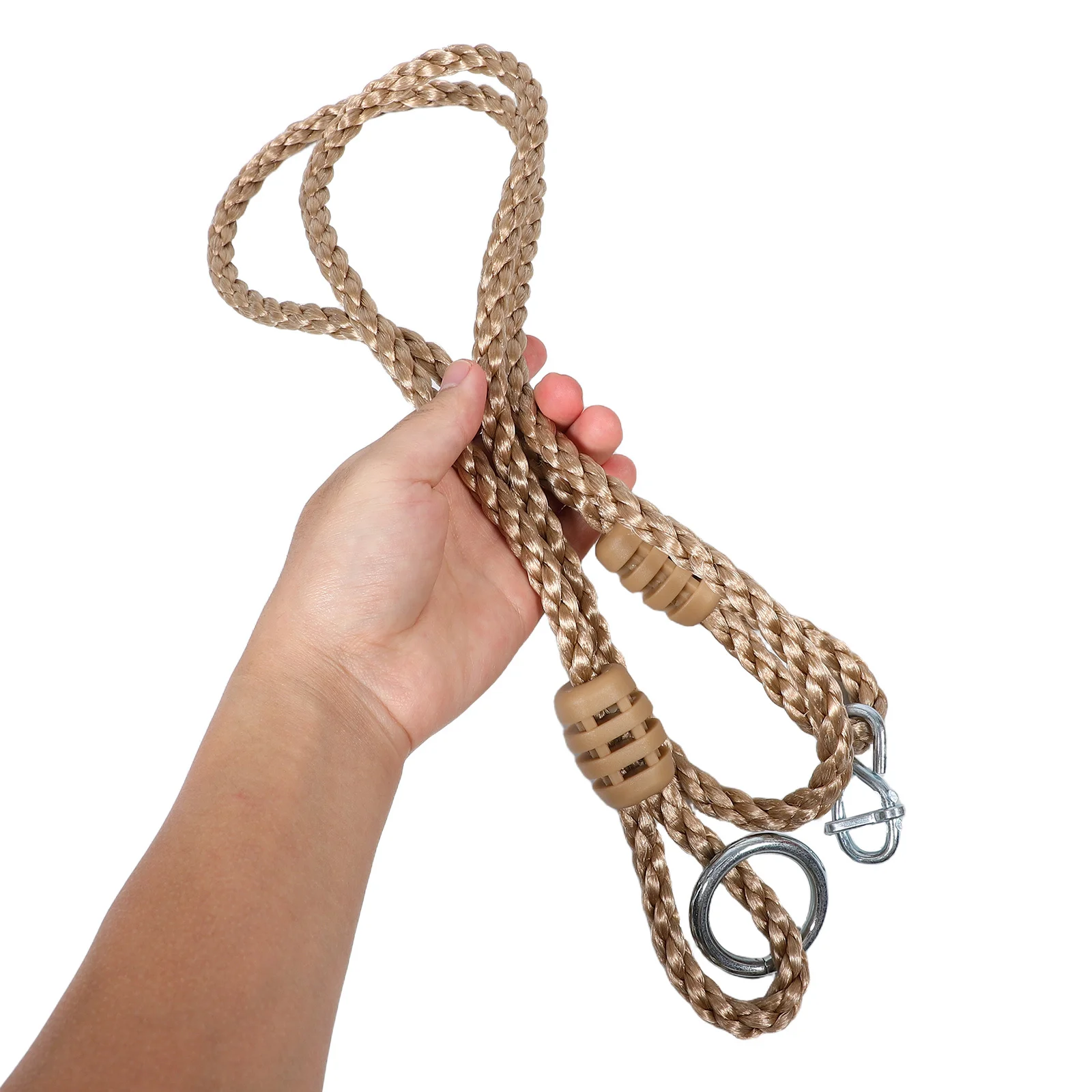 2Pcs Adjustable Swing Rope Extension Heavy Duty Extender Straps Metal Buckle for Backyard Tree Swings Hammocks Indoor Outdoor