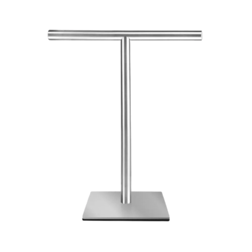 

Durable Stainless Steel Bath Towel Stand T-Shape Movable Bathroom Towel Hanger Rustproof Space Saving Towel Bar Rack Shower