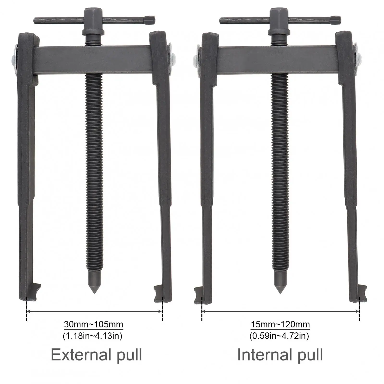 Imagem -03 - Polegada Extrator de Rolamento de Mandíbula para Ferramentas de Remoção de Separador Extrator de Tração Interna Externa Extrator de Engrenagem de Aço de Alto Carbono 10