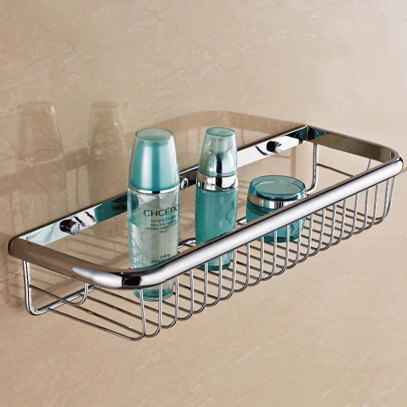 BAKALA Brass Bathroom Accessories Corner Shelf  Finished Wall Mounted Bath Shower Caddy Storage Holder BR-6716