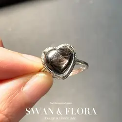 MM Natural Hypersthene Golden luck stone Ring Adjustable Female Ring Jewelry for Women Gift Wholesale High Quality Vintage Fine
