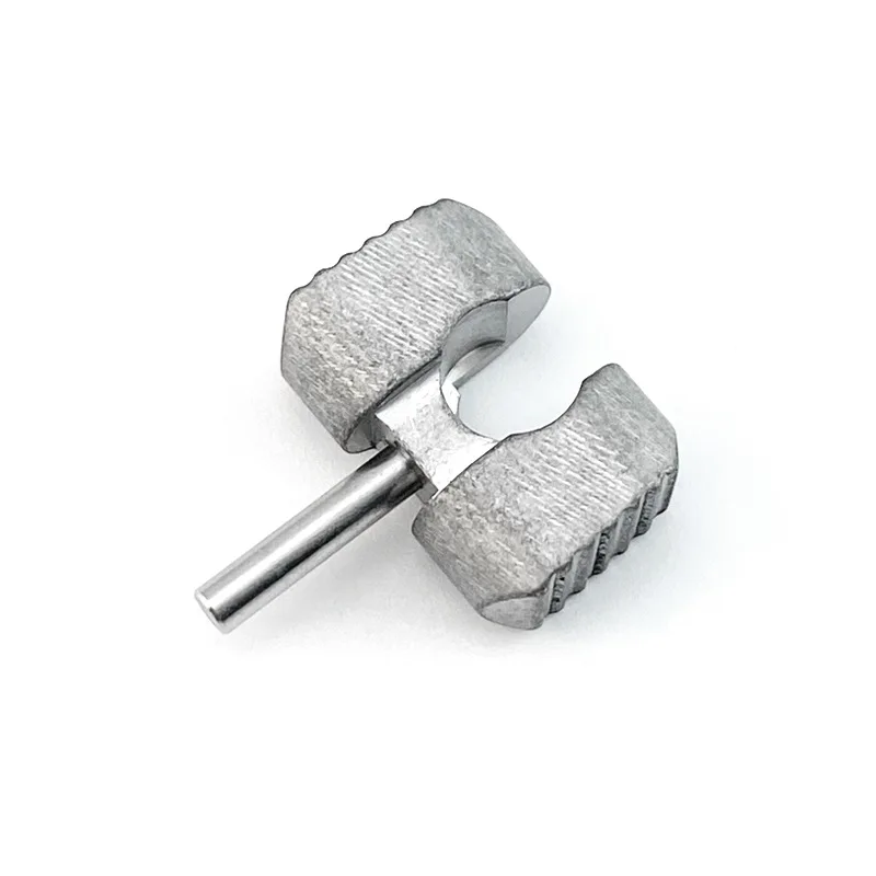 Custom Titanium Material Knife DIY Making Parts Ball Cage Lock Thumb Push Button for Spyderco C101 Manix2 Manix2 XL Knives Screw