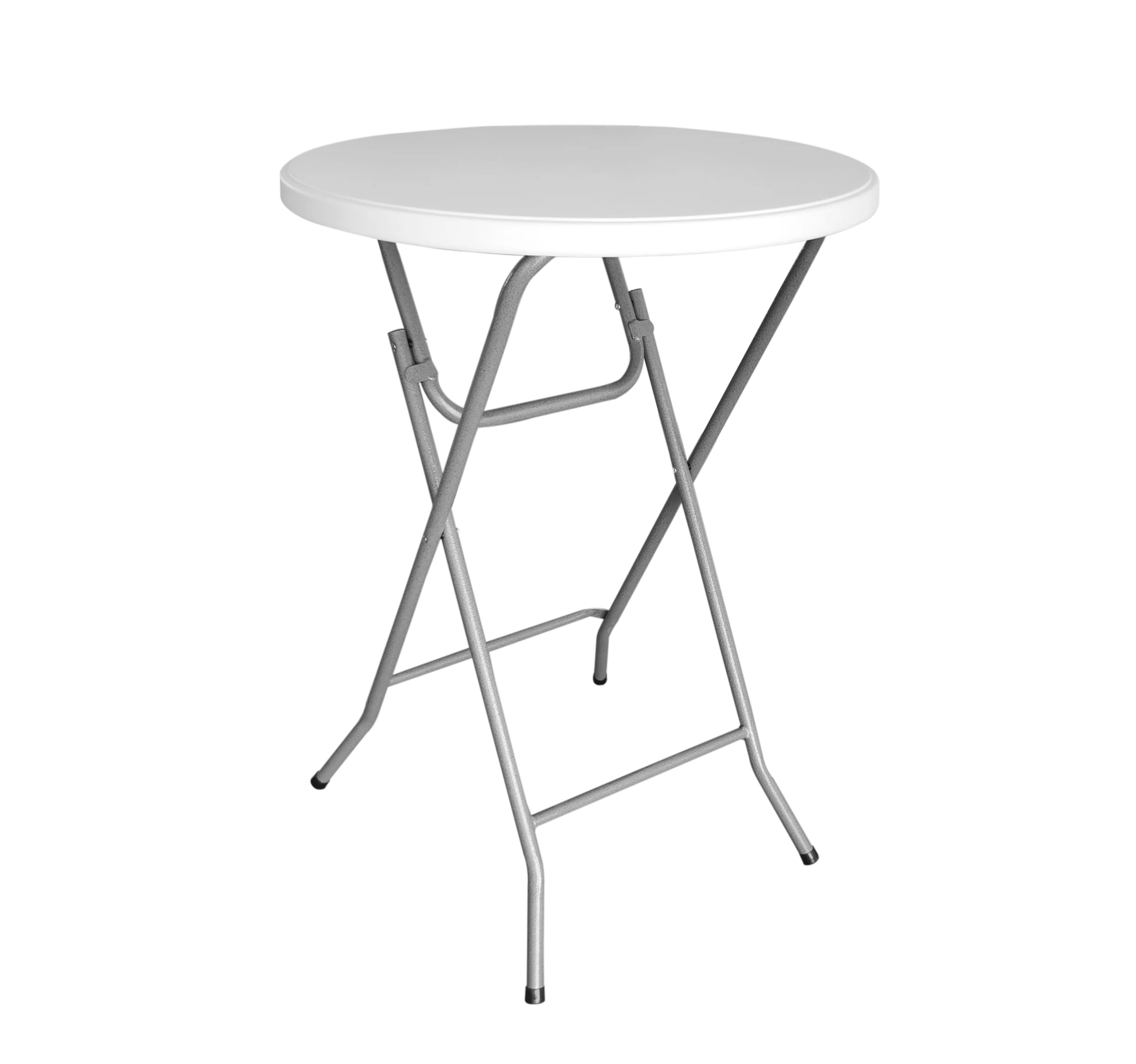 

High Quality White pp Plastic Metallic Frame Dinning Restaurant Camping Foldable Table Stackable Outdoor Folding Table