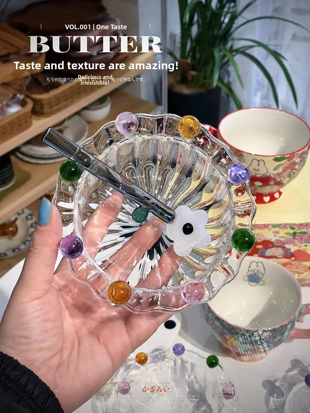 Tazón de Vidrio con Diseño de Corona de Hadas, de Alta Estética, para Gelatina, Frutas, Postres, Desayuno, Bolas de Cristal, ...