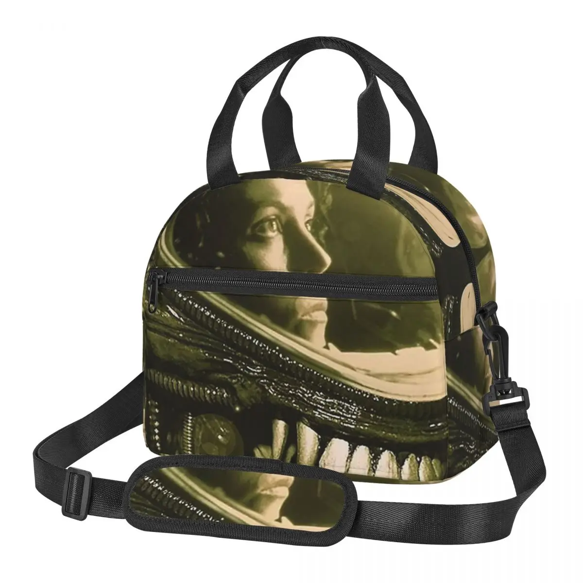 Xenomorph Alien Lunch Bags Insulated Bento Box Leakproof Lunch Tote Picnic Bags Cooler Bag for Woman Children