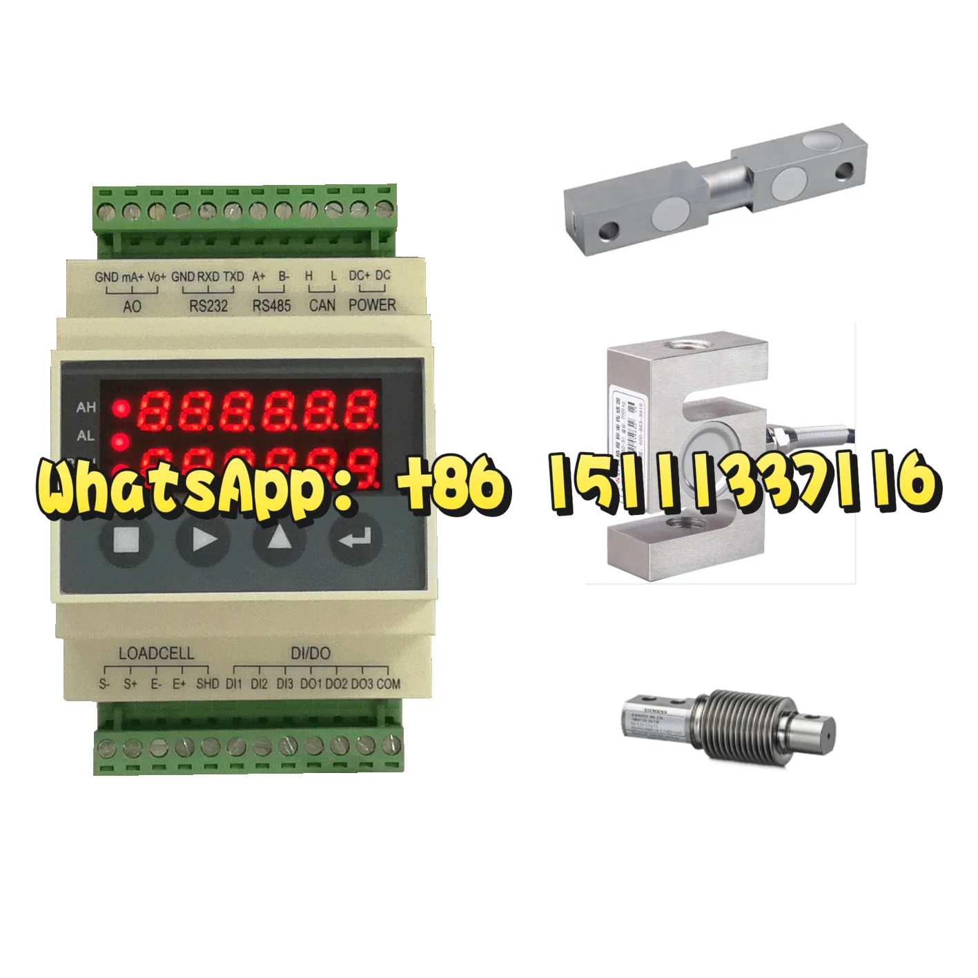 

Mini Guide Rail weighing indicator Controller with 4-20mA and 0-10V BST106-M60S[L]