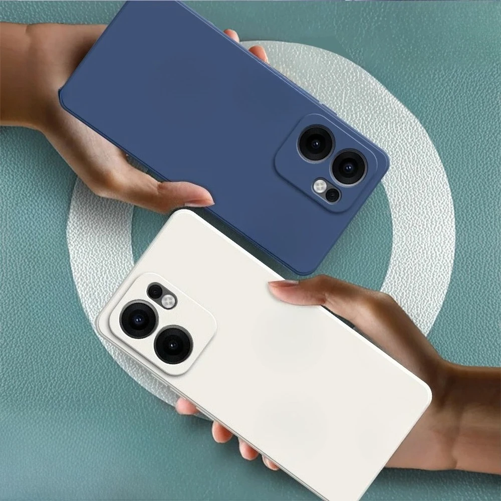 حافظة هاتف ناعمة من السيليكون السائل لهاتف OPPO Reno 13F S Reno13 F FS 5G 6.67 "سيليكون بسيط كلاسيكي موضة غطاء خلفي عالي الجودة