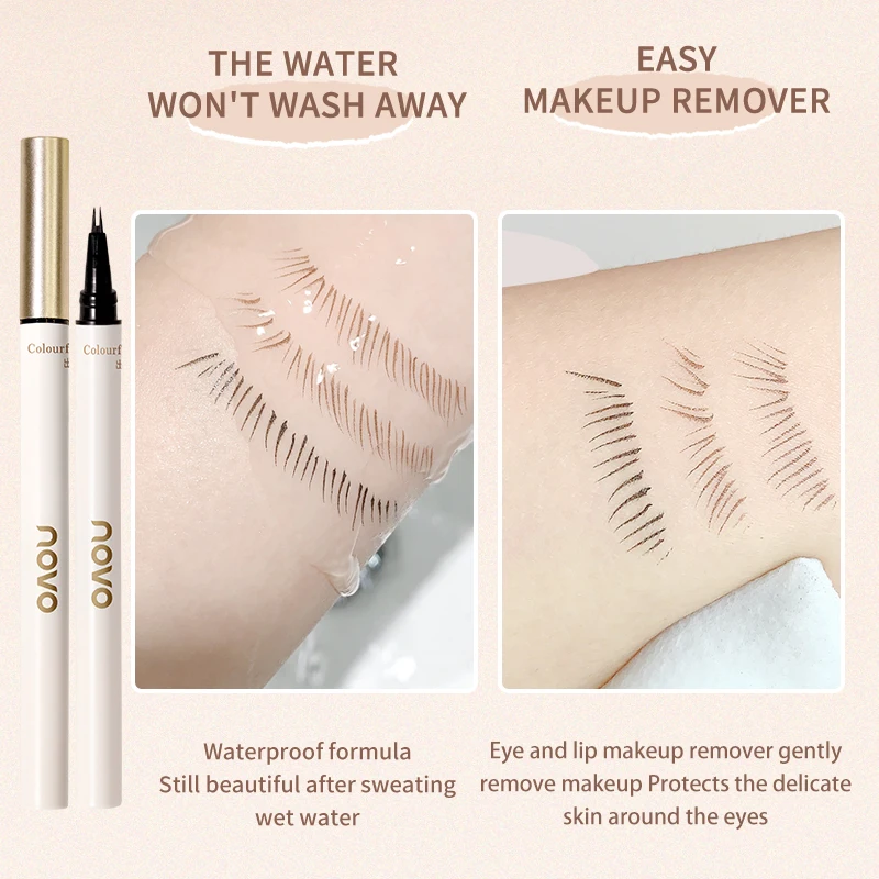 Waterproof Liquid Eyelash Pencil & Eyebrow pencil,Long - Lasting,Quick-Dry,Smudge-Proof,Precise Tip For Eyeliner pen, Eye Makeup