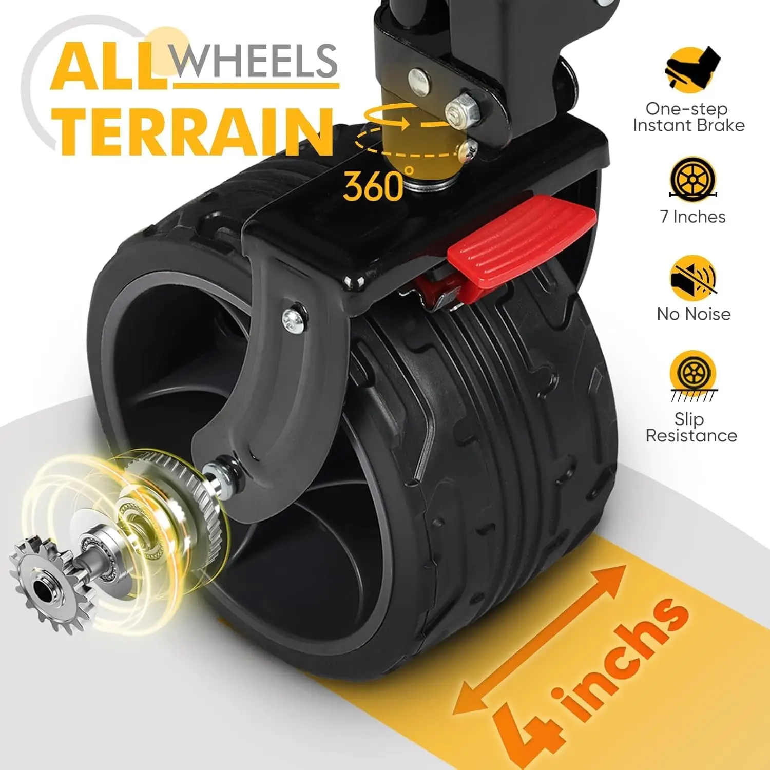 Vagón de dos pisos plegable de gran capacidad, carrito extensor Extra largo de 50 ", 500 libras, resistente