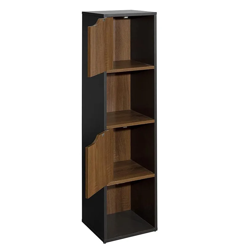 Bookshelf Shelf Floor-to-ceiling household multi-layer living room cabinet Locker Small bookcase against the wall