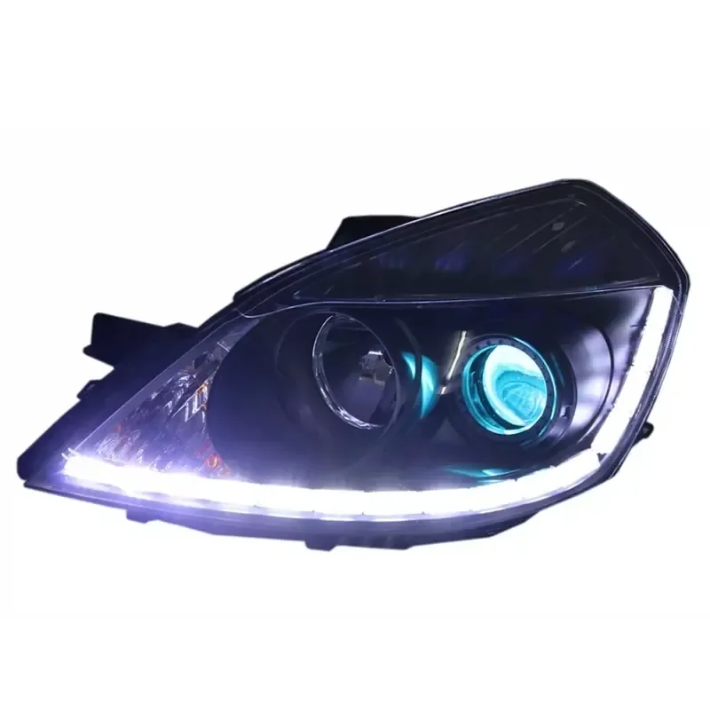 Led Front Headlight Assembly for Buick Excelle 2008-2012 Modified Darth Vader with Angel eye