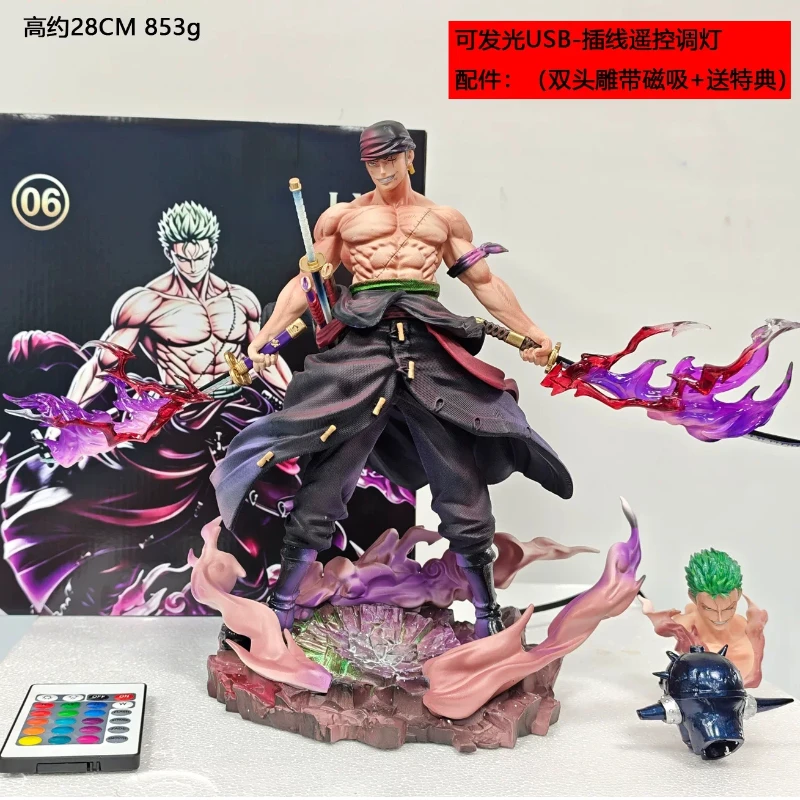 

Roronoa Zoro Action Figure Black Gold Haki Pvc Collectible Model Desktop Decoration Anime Gift For Anime Collectors