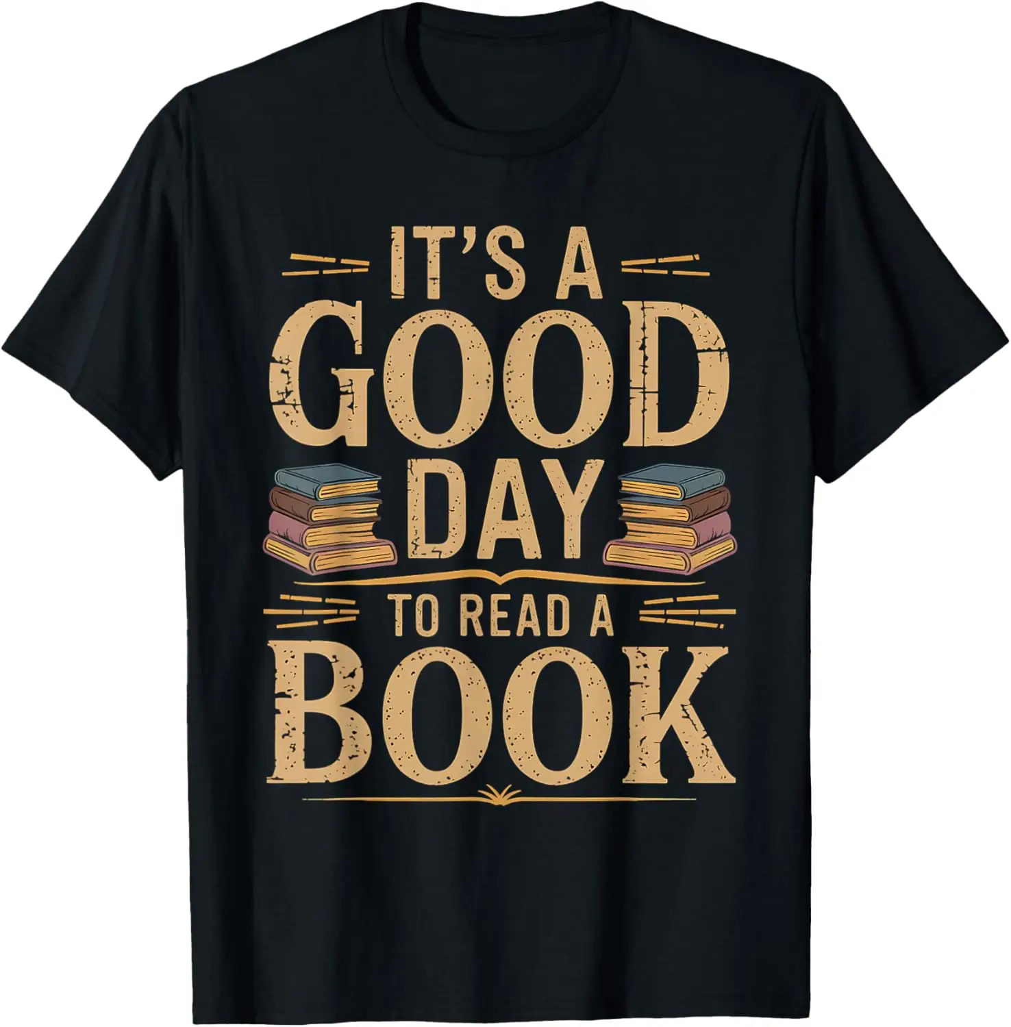 It's A Good Day To Read A Book T-Shirt Print Original Design Gifts T Shirts Print on Demand Vintage T Shirt Camisas Streetwear