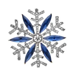 CINDY XIANG 2 Styles Avaibale Rhinestone Snowflake Brooch Autum Winter Design Fashion Party Pin High Quality Accessories