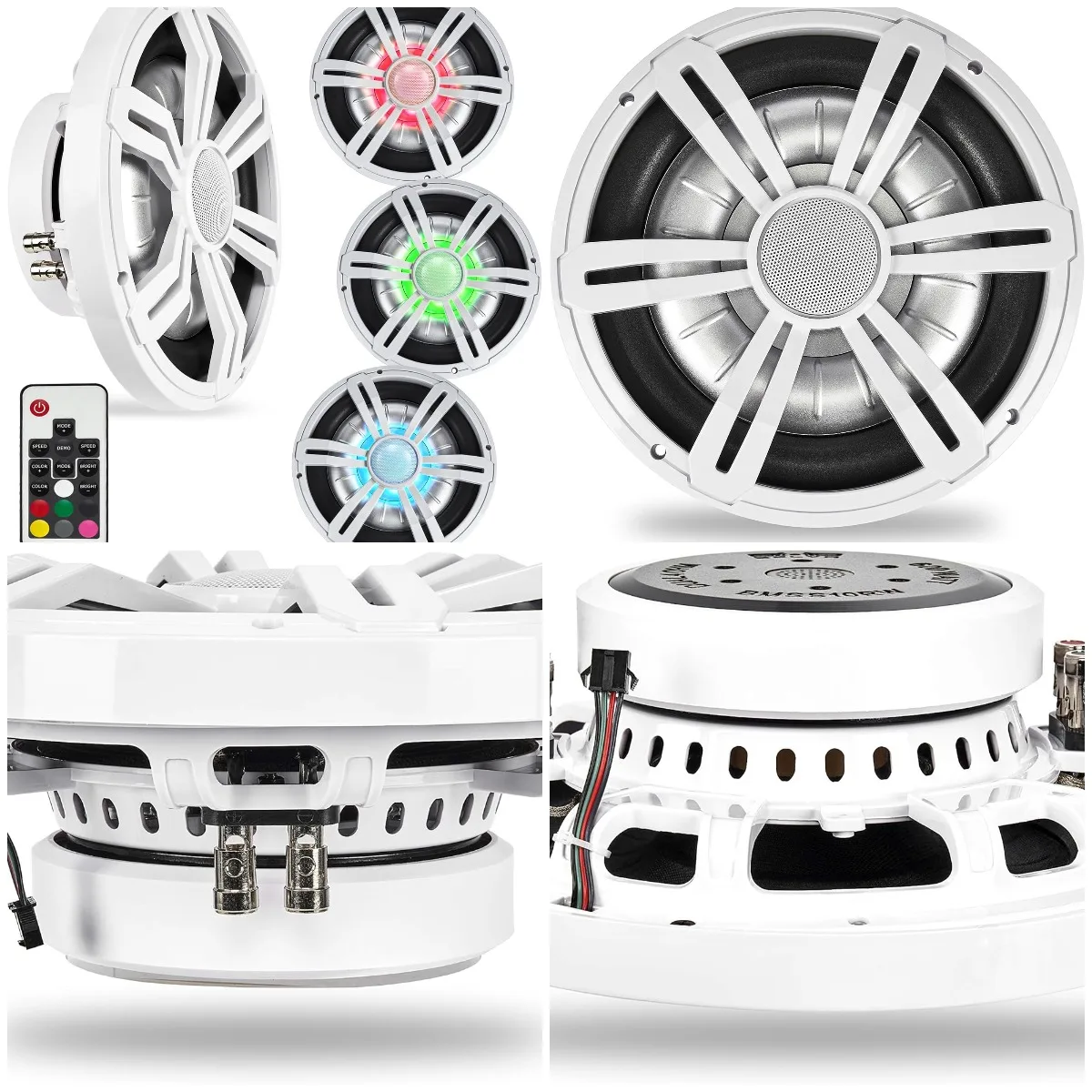 

800W Peak 10' Marine Subwoofer with LED Lights for Boat/ATV/UTV