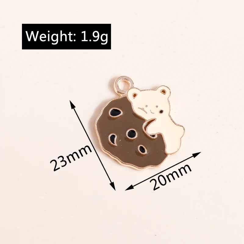 Leslie 10 Stück Emaille-Tieranhänger Bär Ente Frosch Pinguin für Schmuckherstellung DIY Halsketten Ohrringe Schmuckzubehör – Detail 24