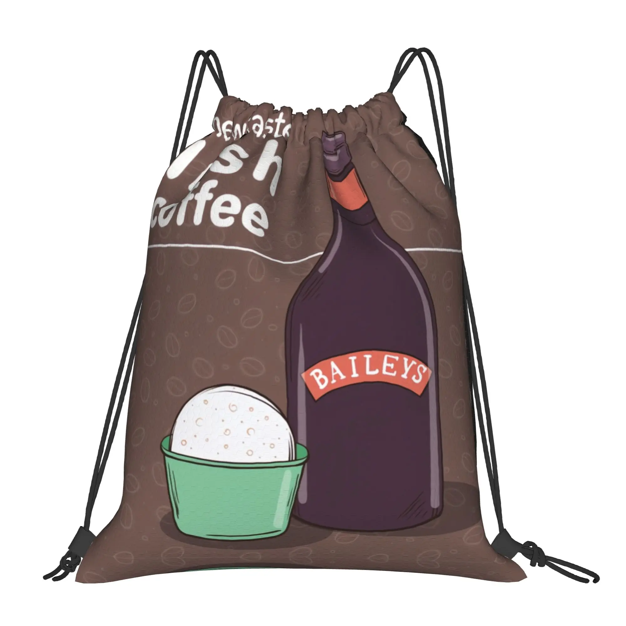 

Новый вкус ирландского кофе Baileys; Портативные спортивные сумки-рюкзаки Baileys на шнурке; Рюкзаки для езды на велосипеде; Сумки для хранения в спортзале