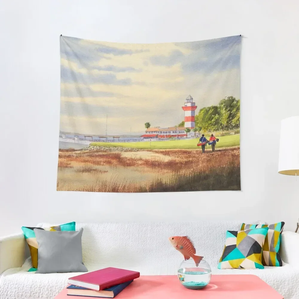 

Harbor Town Golf Course SC Tapestry Wallpapers Home Decor Aesthetic Room Decors Tapestry