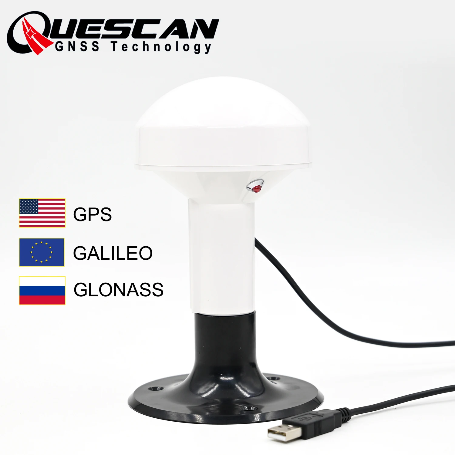Android Windows USB GPS GNSS antena odbiorcza NMEA0183 Marine OpenCPN USB GPS GLONASS Galileo BeiDou 1-10 Hz bez napędu