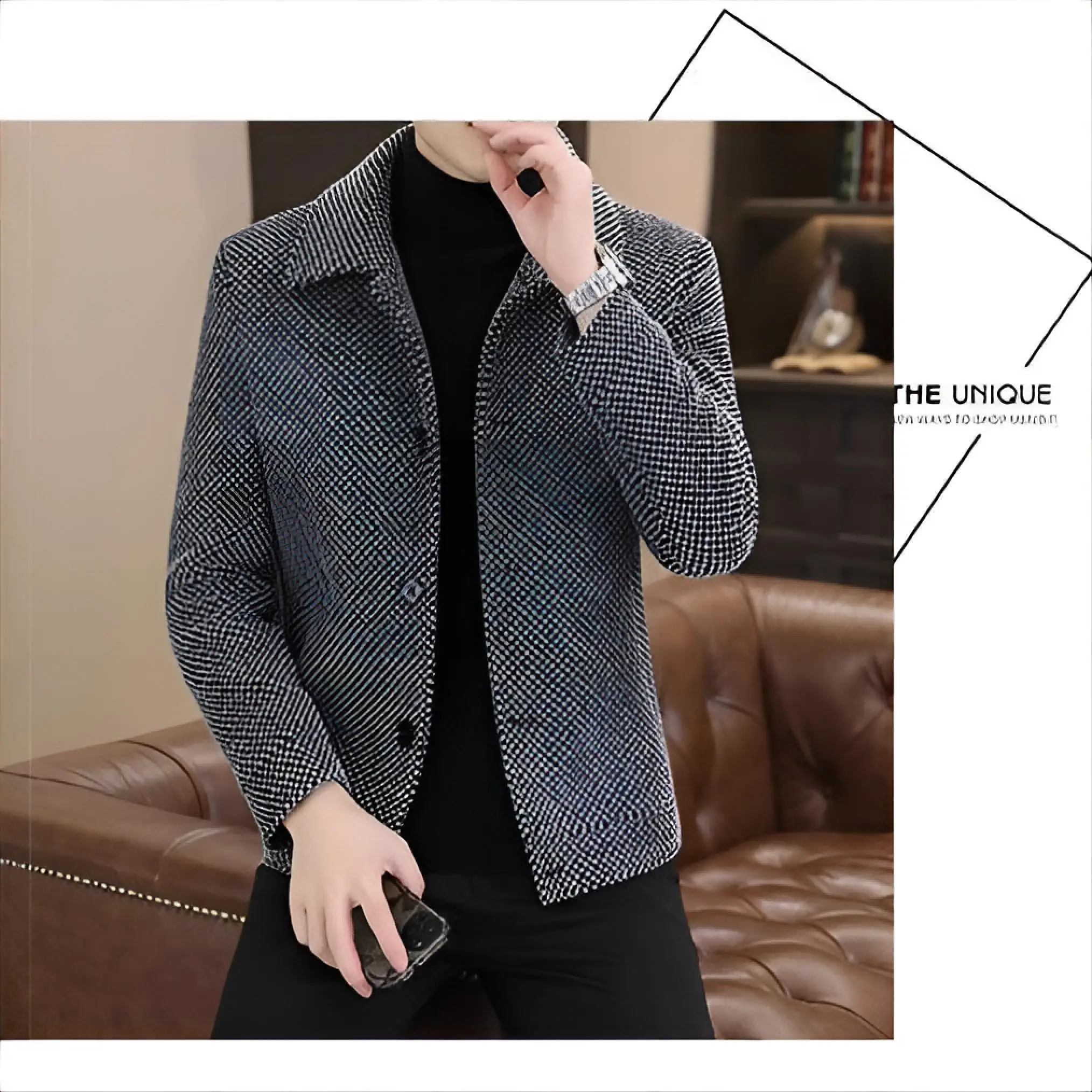 

Мужское пальто из шерстяной смеси с воротником-стойкой в китайском стиле, традиционное, теплее, в восточноазиатском стиле