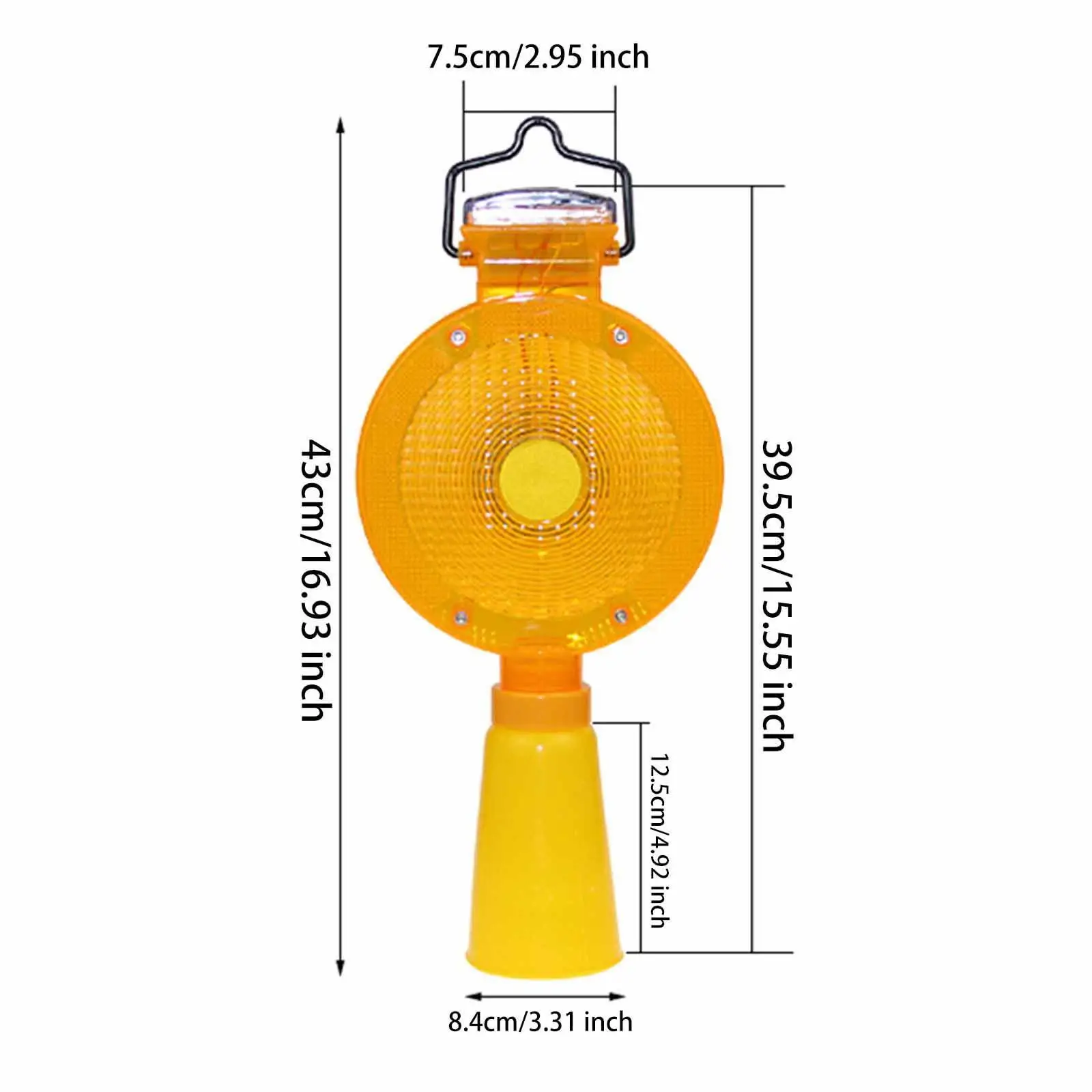 Traffic Signal Flashing Light Waterproof Safety Barricade Warning Light for Docks Night Driving Emergency Vehicles Ports Fence