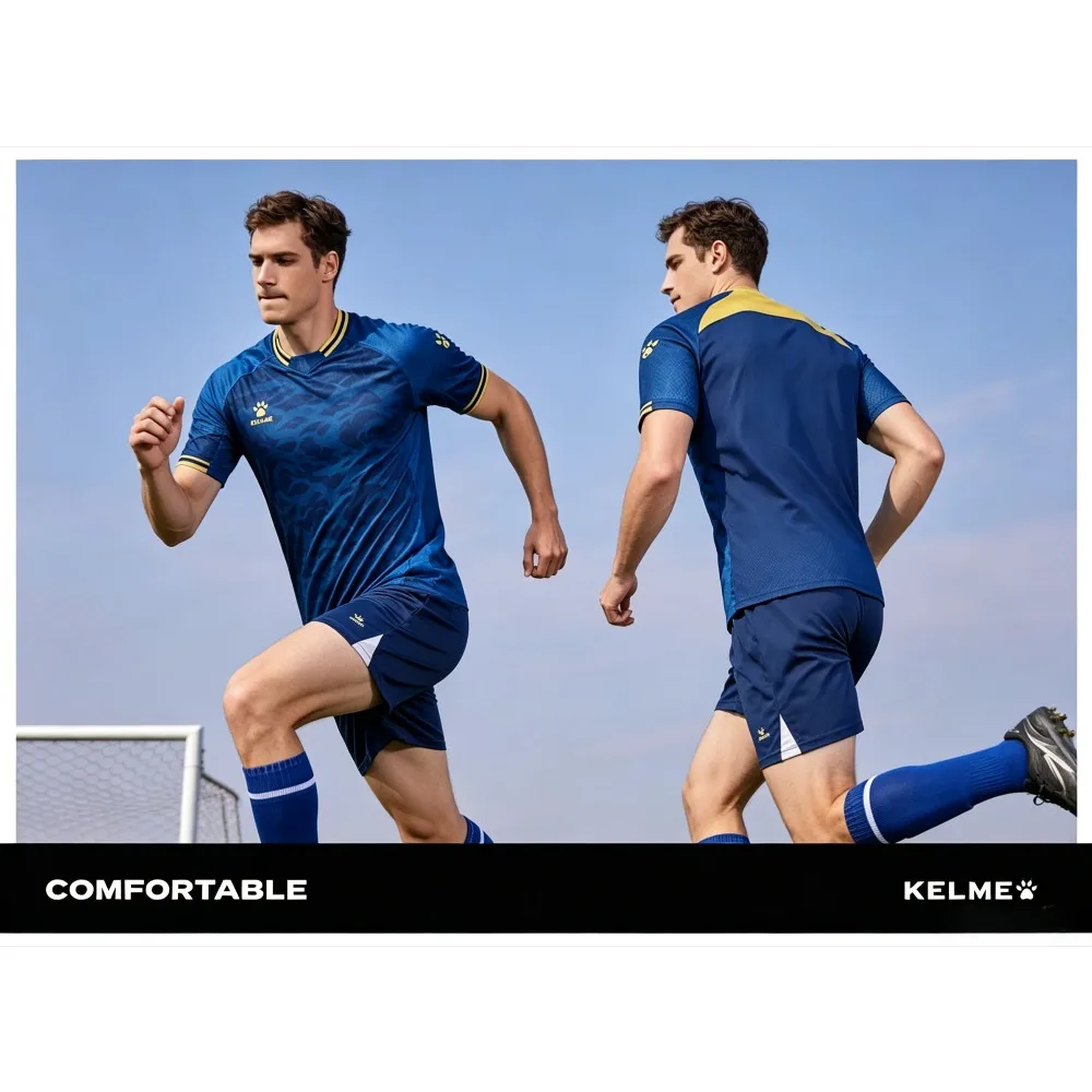 KELME Men's New Summer T-Shirt: Durable Quick-Drying, Non-Sticky, All-Purpose Short-Sleeve Athletic Top for Fitness and Running