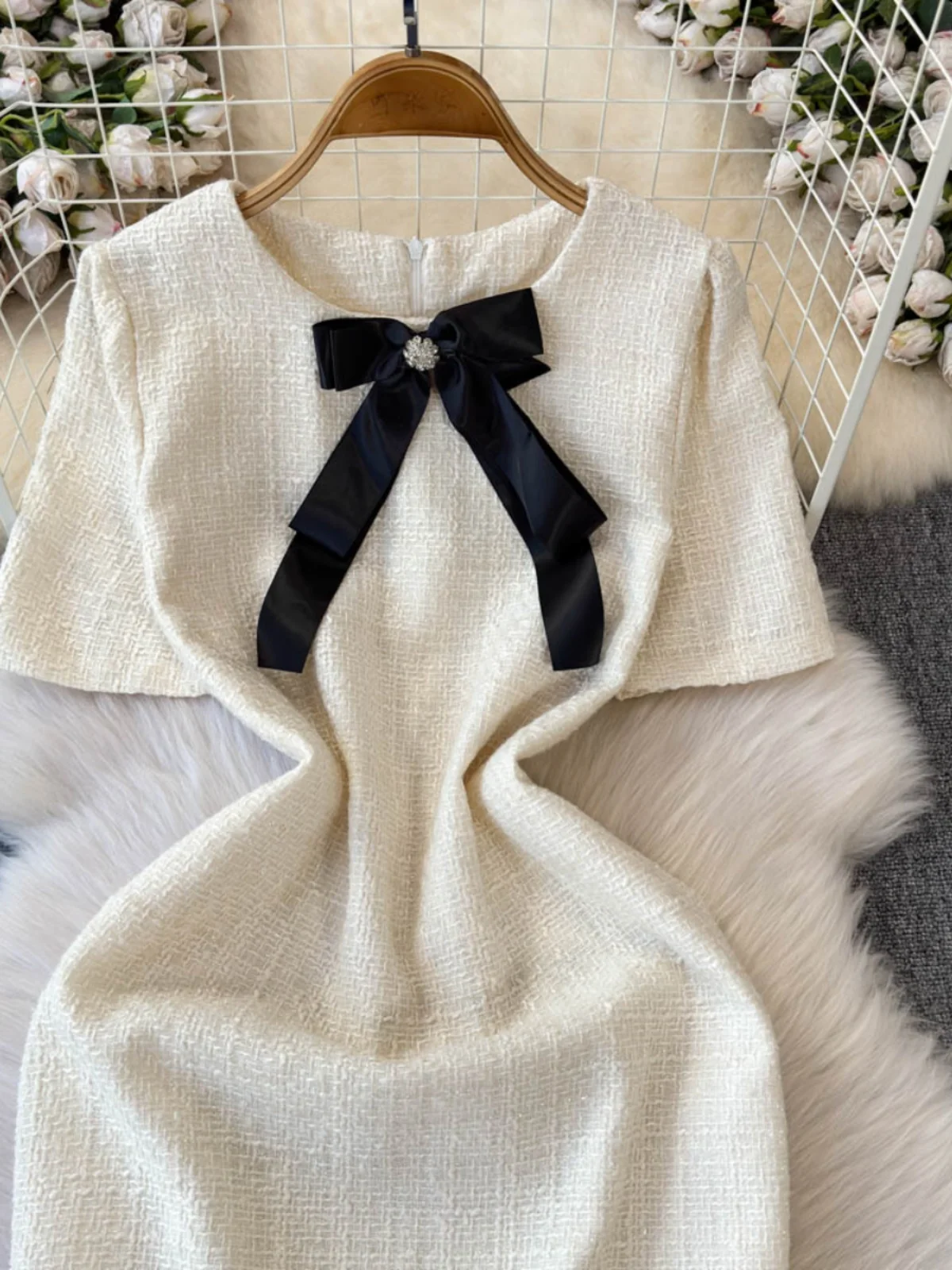 Ele Knot Bubble Sve Midi Dr Dames Lente Herfst Nieuwe Sle Taille Cinching Afslanken Bodycon Dr