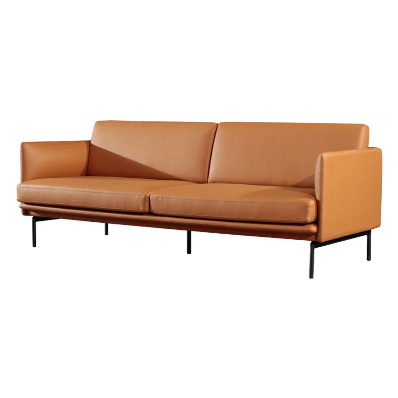

Nordic designer furniture living room small apartment modern simple light luxury high-grade leather fabric casual sofa chair