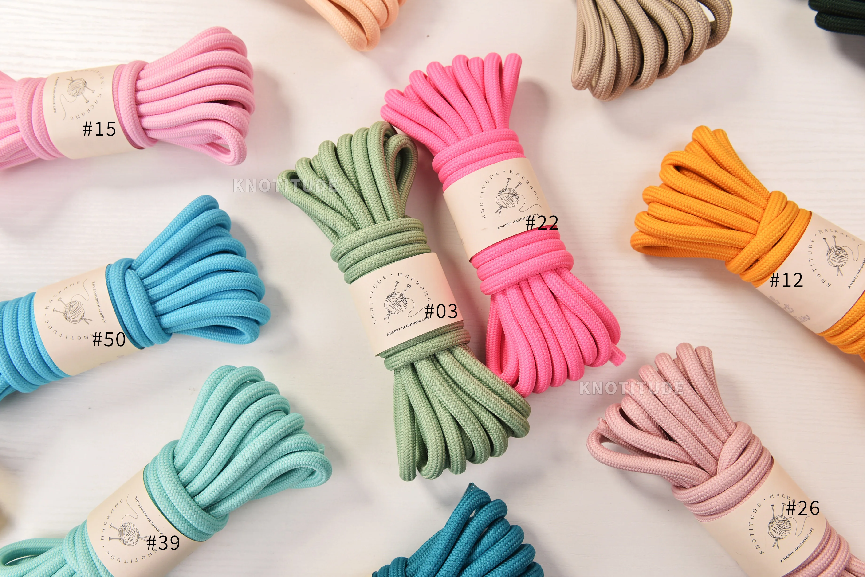 البوليستر جديلة الحبل 5 متر مقود الحيوانات الأليفة حبل أمان في الهواء الطلق سميكة مكرامية الحبل لصنع الحقائب والإكسسوارات اليدوية ذاتية الصنع/8 مللي متر #3