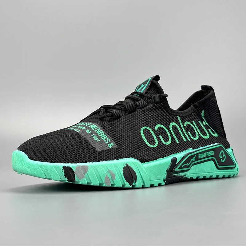 Men's lightweight sports shoes summer new breathable mesh versatile men's shoes anti slip soft sole running shoes men's sneakers