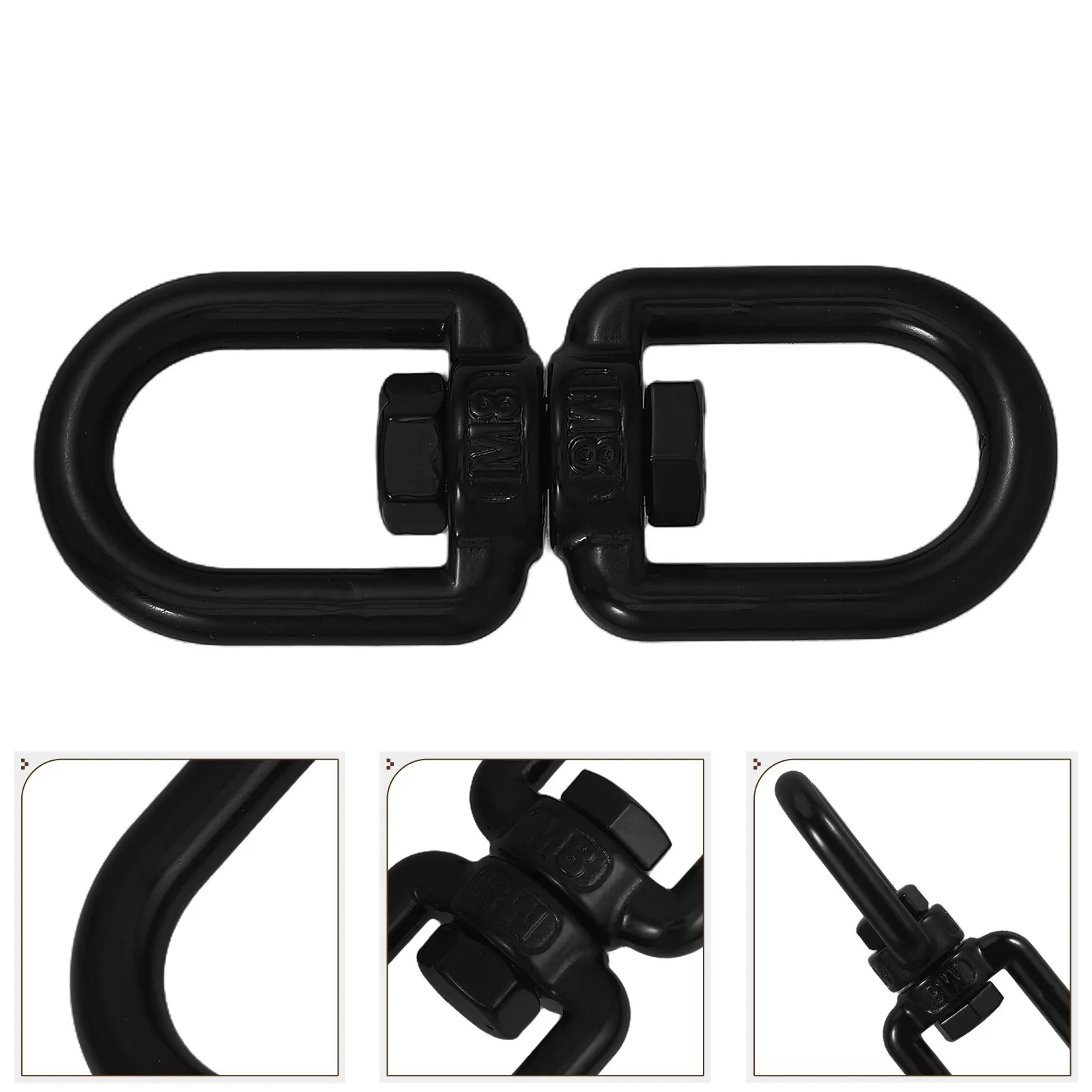 Heavy Duty Double Eye Swivel Hook Stainless Steel Swing Hardware Rotational Device for Hammock Chairs Aerial Swing