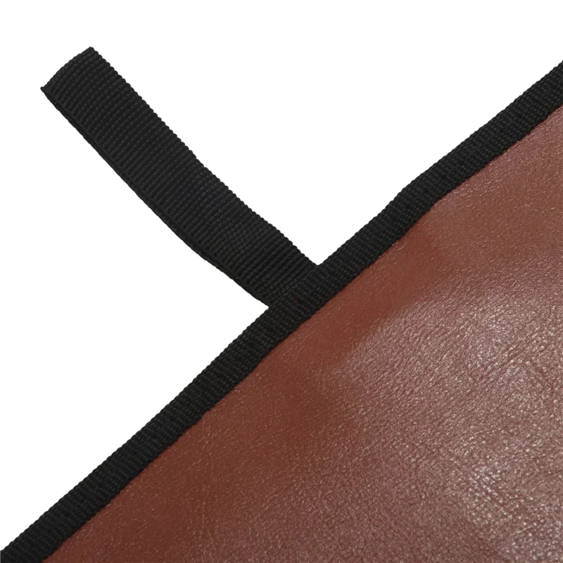 حقيبة تخزين جلدية محمولة SCLS 4X 80-Discs حقيبة تخزين بسحاب لألبوم القرص الصلب CD DVD - بني