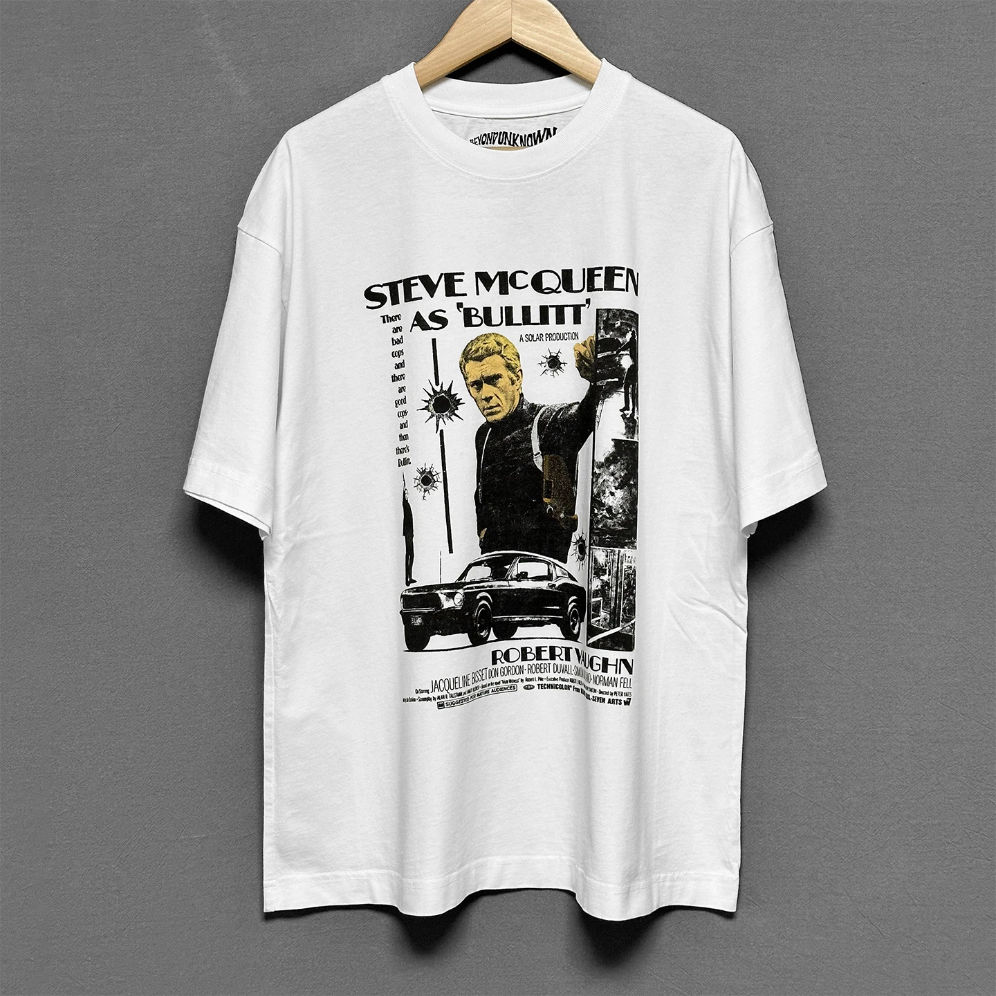 Bullitt T-Shirt 60S Movie Steve McQueen Dirty Harry Magnum Force Men's Women Short Sleeves Printed Clothing Loose Cotton Shirt