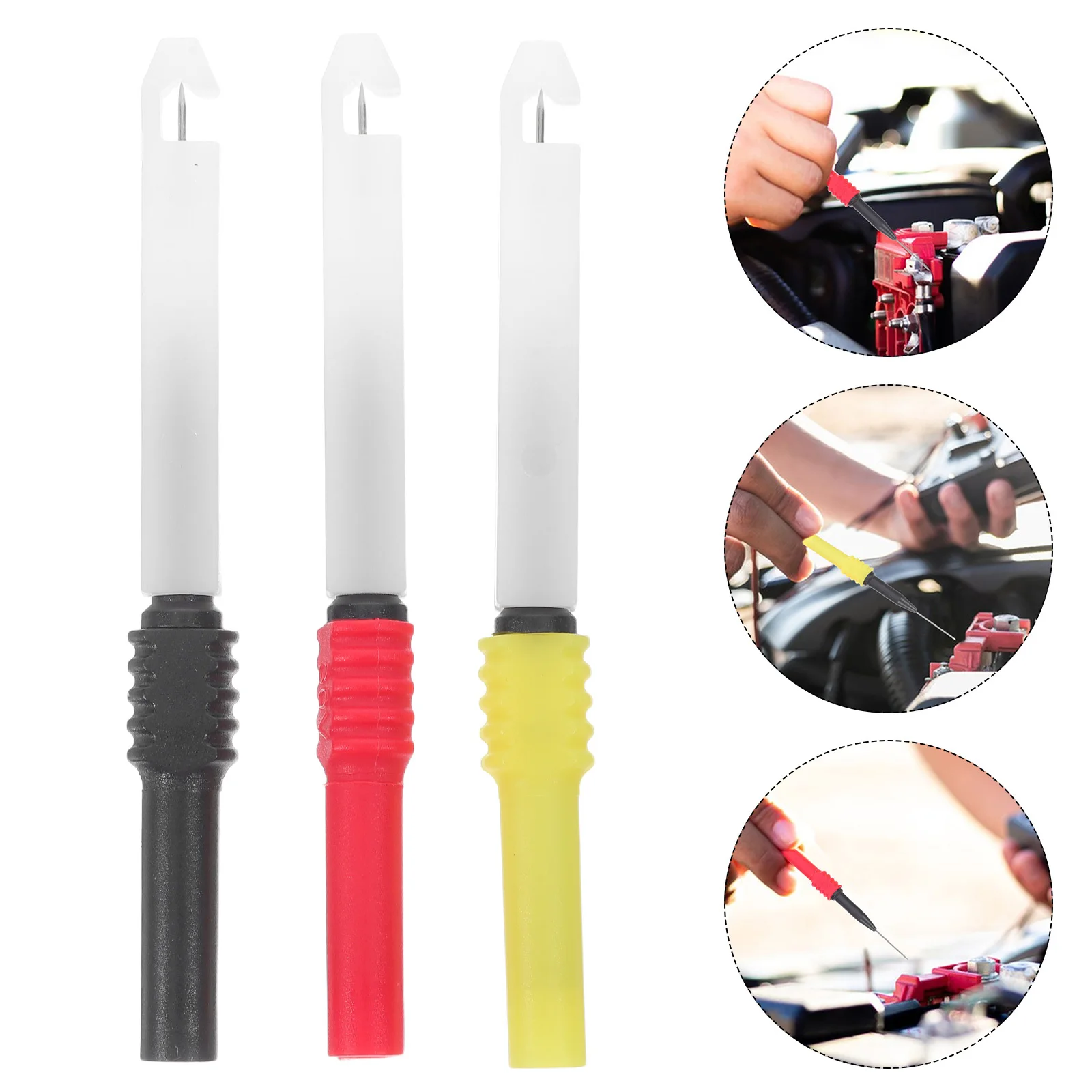 

1 set 1 Set Of Car Repair Test Probes Precision Banana Plug Non Piercing Automotive Electrical Testing Tools Multimeter Probe