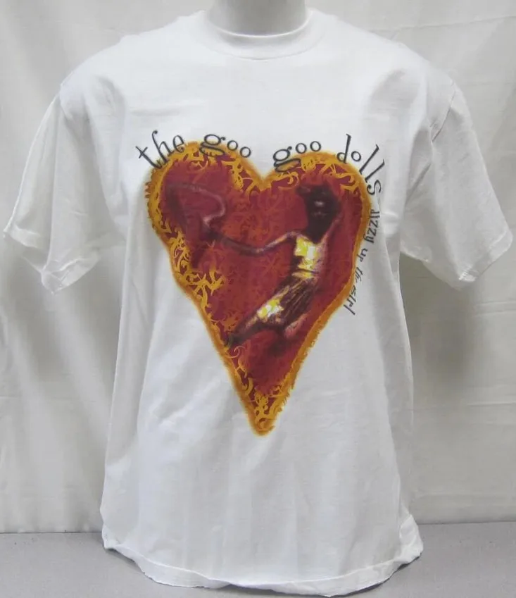 Vtg The Goo Goo Dolls Band Dizzy Up the Girl Tour Cotton White Tee Shirt MM917