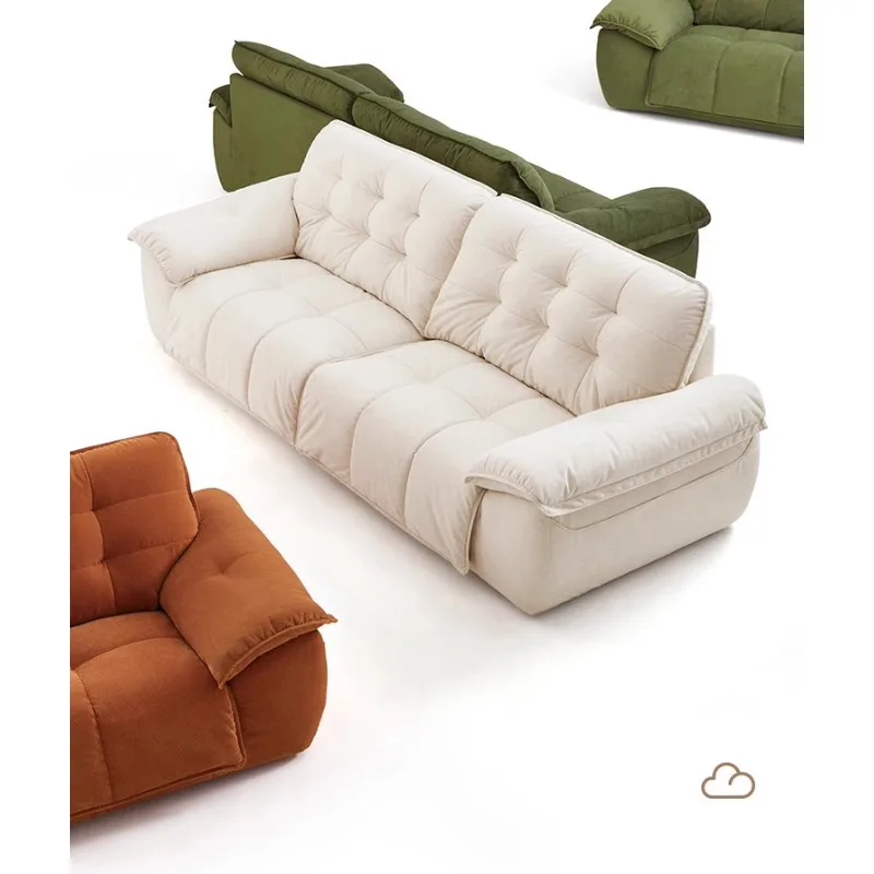 sofa living room 2025 new small apartment removable and washable clouds