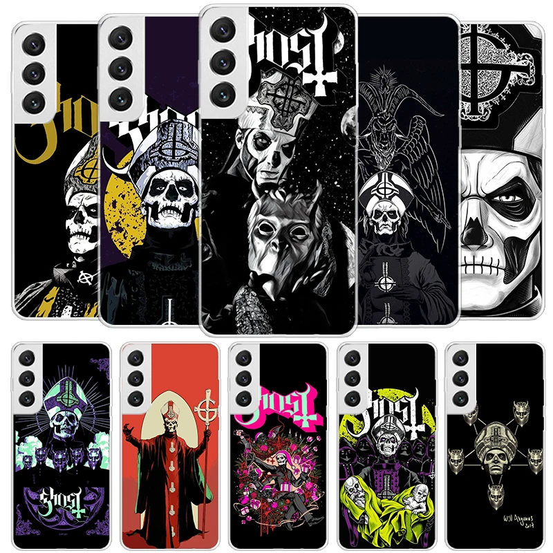 Ghost Papa Emeritus Cover Phone Case For Samsung Galaxy S24 Ultra S23 S22 S21 S20 FE S10 Plus S10E S9 S8 + Soft Fundas Shell