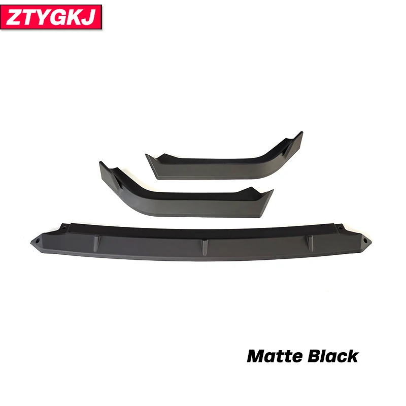 3 PCS PP Material Black Or Carbon Color Front Bumper Lip For Honda XRV Tuning 2019-2021