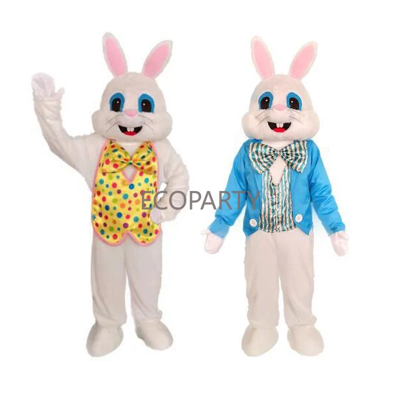 

New Easter Bunny Costume Rabbit Halloween Mascot Costume Adult Fancy Dress