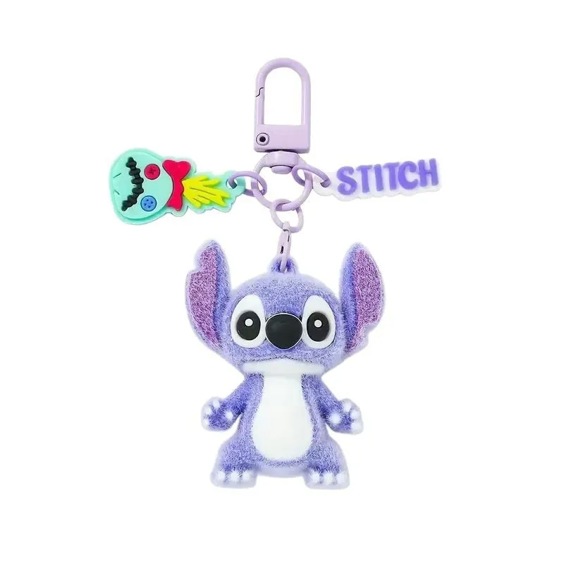 Nieuwe Stitch Toys Keychian Hanger Anime Zoete Roze Engel Sleutelhanger Vrouwen Auto Sleutelhanger Meisje Verjaardagscadeau